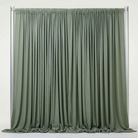 Interlock (Stretch) Drapery Panel in Sage/Green 1751 - fabric view 2