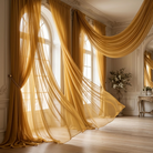Chiffon Drapery Panel in Gold 1188 - drapery view 2