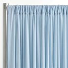 Interlock (Stretch) Drapery Panel in Baby/Blue 1121 - hanging drapery