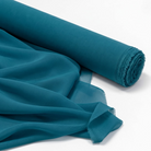 Chiffon Drapery Panel in Aqua 1136 - fabric roll