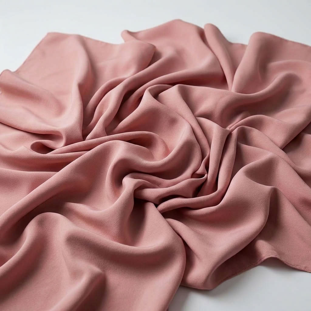 Interlock (Stretch) Drapery Panel in D/Rose 1161 - fabric detail 1