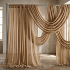 Chiffon Drapery Panel in Taupe 1183 - drapery view 1
