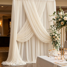 Chiffon Drapery Panel in Ivory 1114 - drapery view 8