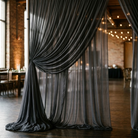 Chiffon Drapery Panel in Gray 1665 - drapery view 8