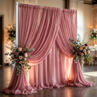 Chiffon Drapery Panel in Rose 1006 - drapery view 6