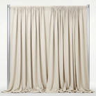 Interlock (Stretch) Drapery Panel in Ivory/D 1113 - fabric view 1