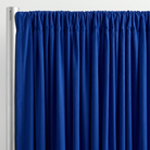 Interlock (Stretch) Drapery Panel in Royal/BRT 1348 - hanging drapery