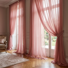 Chiffon Drapery Panel in D/Rose 1161 - drapery view 5