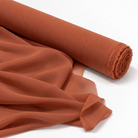Chiffon Drapery Panel in Rust 1349 - fabric roll
