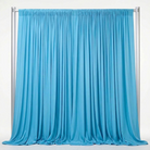 Interlock (Stretch) Drapery Panel in Turquoise 1141 - fabric view 1