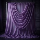 Chiffon Drapery Panel in Lilac 1174 - drapery view 4