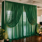 Chiffon Drapery Panel in Green 1875 - drapery view 5