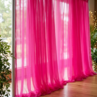 Chiffon Drapery Panel in Fuchsia 1229 - drapery view 2