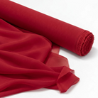Chiffon Drapery Panel in Red 1192 - fabric roll