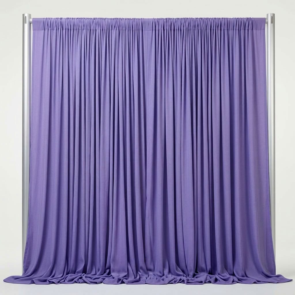 Interlock (Stretch) Drapery Panel in Lilac/D 8173 - fabric view 1