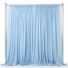 Interlock (Stretch) Drapery Panel in Baby/Blue 1121 - fabric view 2