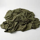 Interlock (Stretch) Drapery Panel in Army Green 2811 - fabric detail 2