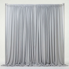 Interlock (Stretch) Drapery Panel in Silver 1302 - fabric view 1