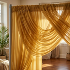Chiffon Drapery Panel in Gold 1188 - drapery view 5