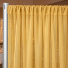 Chiffon Drapery Panel in Gold 1187 - drapery view 3
