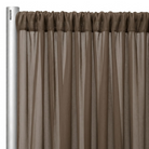Chiffon Drapery Panel in Taupe/D 1184 - hanging panel