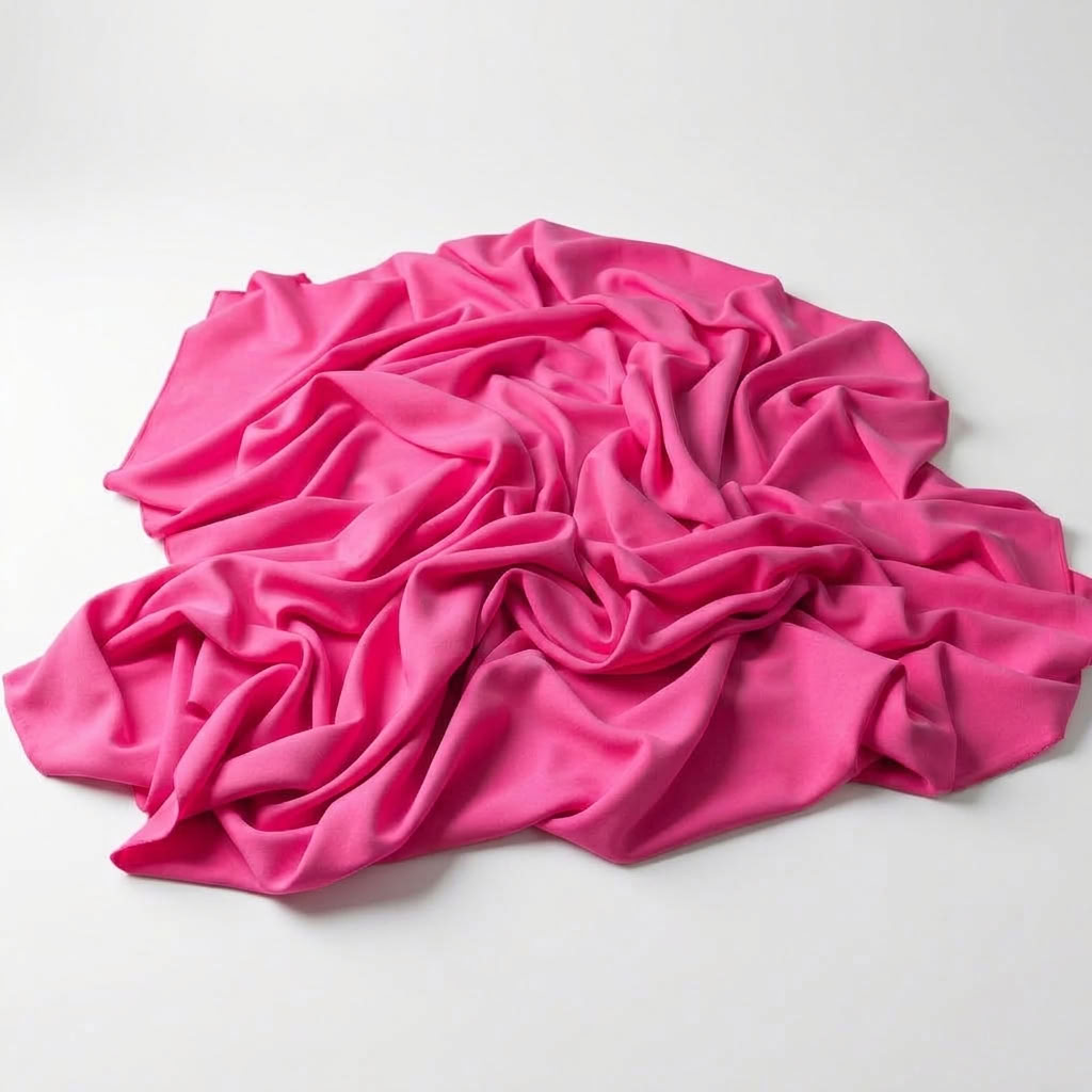 Interlock (Stretch) Drapery Panel in Hot Pink 8198 - fabric detail 2