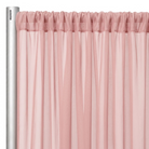 Chiffon Drapery Panel in Rose/Powder 318 - hanging panel