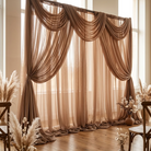 Chiffon Drapery Panel in Taupe 1183 - drapery view 8