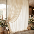 Chiffon Drapery Panel in Ivory 1113 - drapery view 4