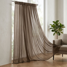 Chiffon Drapery Panel in Taupe/D 1184 - drapery view 1