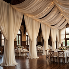 Chiffon Drapery Panel in Ivory 1113 - drapery view 3