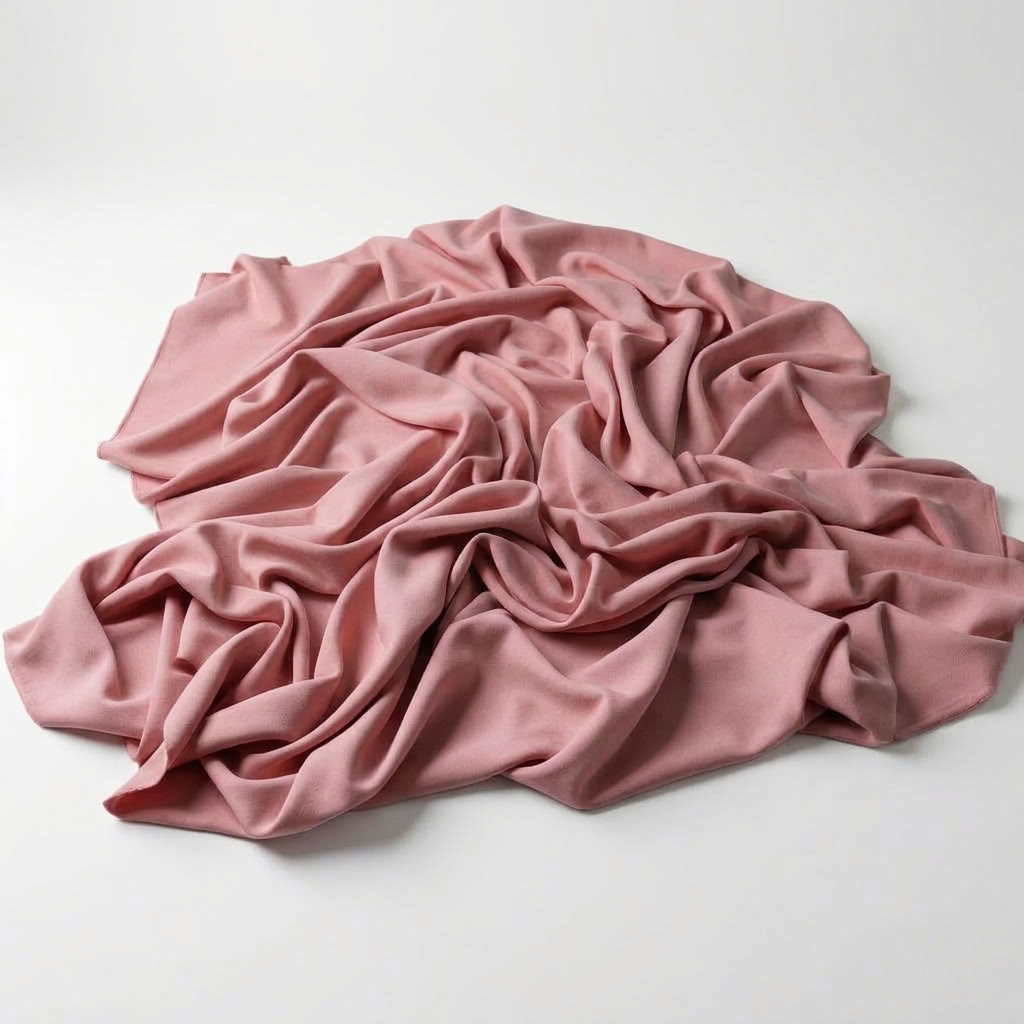 Interlock (Stretch) Drapery Panel in D/Rose 1159 - fabric detail 2