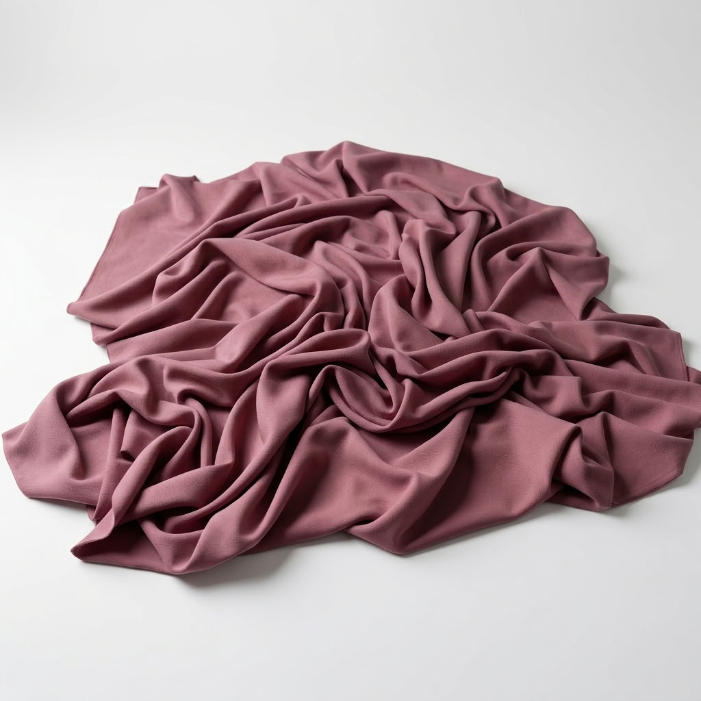 Interlock (Stretch) Drapery Panel in Mauve/D 1801 - fabric detail 2