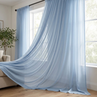 Chiffon Drapery Panel in Blue 1120 - drapery view 6
