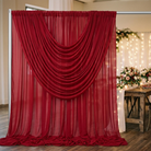 Chiffon Drapery Panel in Red 1192 - drapery view 6