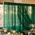 Chiffon Drapery Panel in Green 1875 - drapery view 8