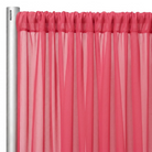 Chiffon Drapery Panel in Raspberry 1205 - hanging panel