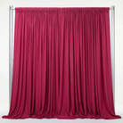 Interlock (Stretch) Drapery Panel in Fuchsia 8621 - fabric view 2