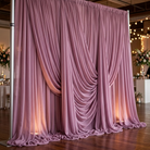 Chiffon Drapery Panel in Mauve 1271 - drapery view 2