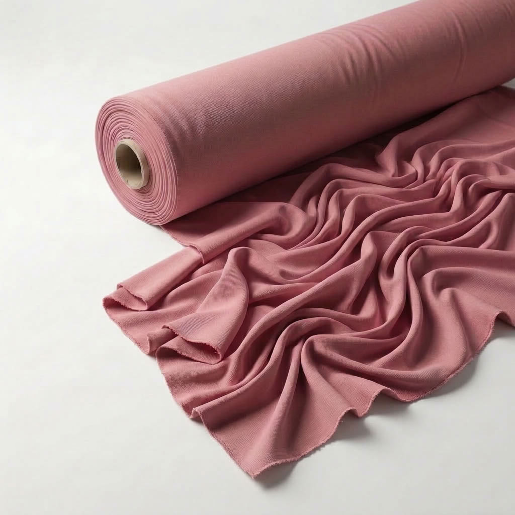 Interlock (Stretch) Drapery Panel in Rose/Dust 7662 - fabric roll
