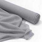 Chiffon wholesale fabric in Silver 0065 - fabric roll
