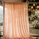Chiffon Drapery Panel in Peach 4122 - drapery view 7