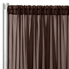 Chiffon Drapery Panel in Brown 1266 - hanging panel