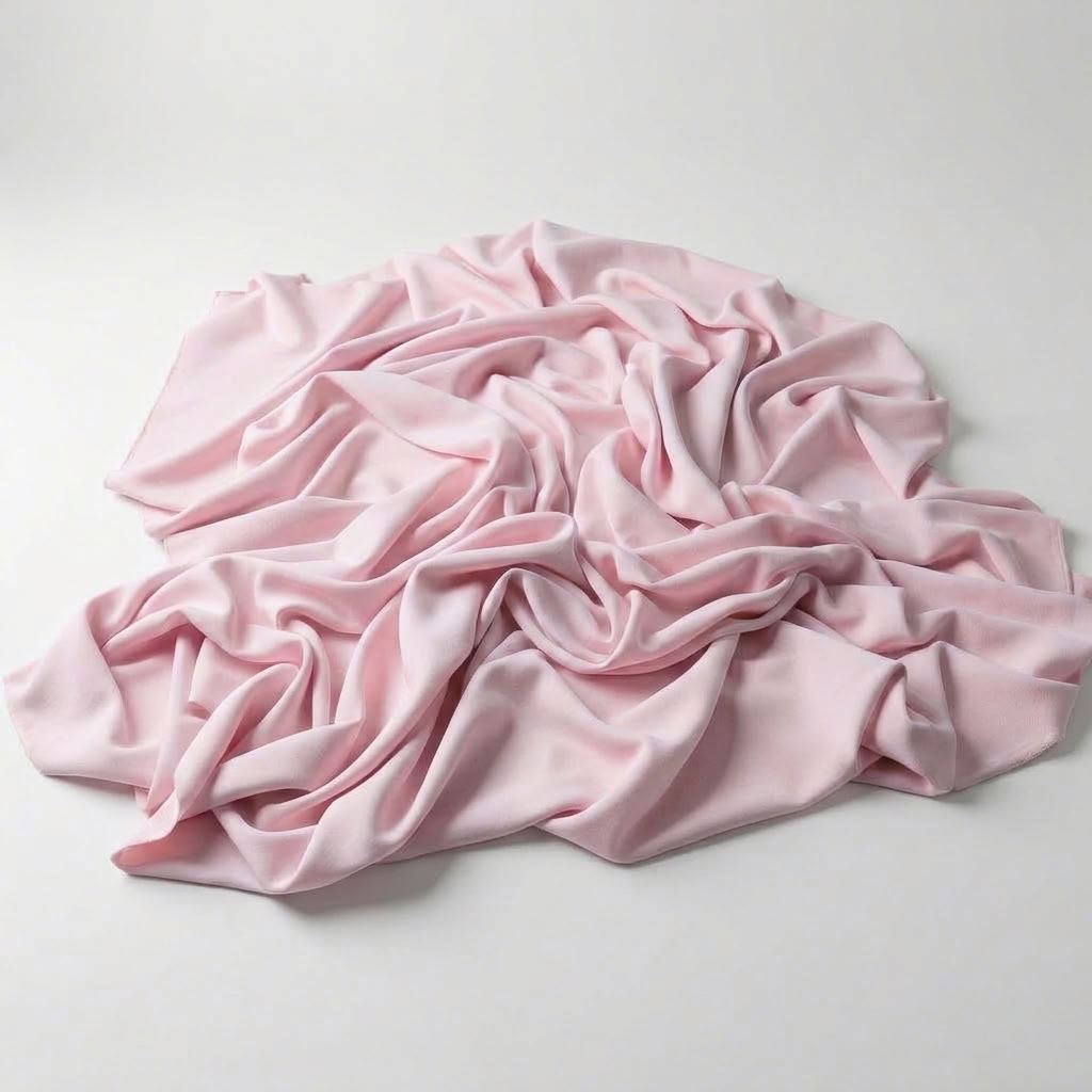 Interlock (Stretch) Drapery Panel in Pink 1155 - fabric detail 2
