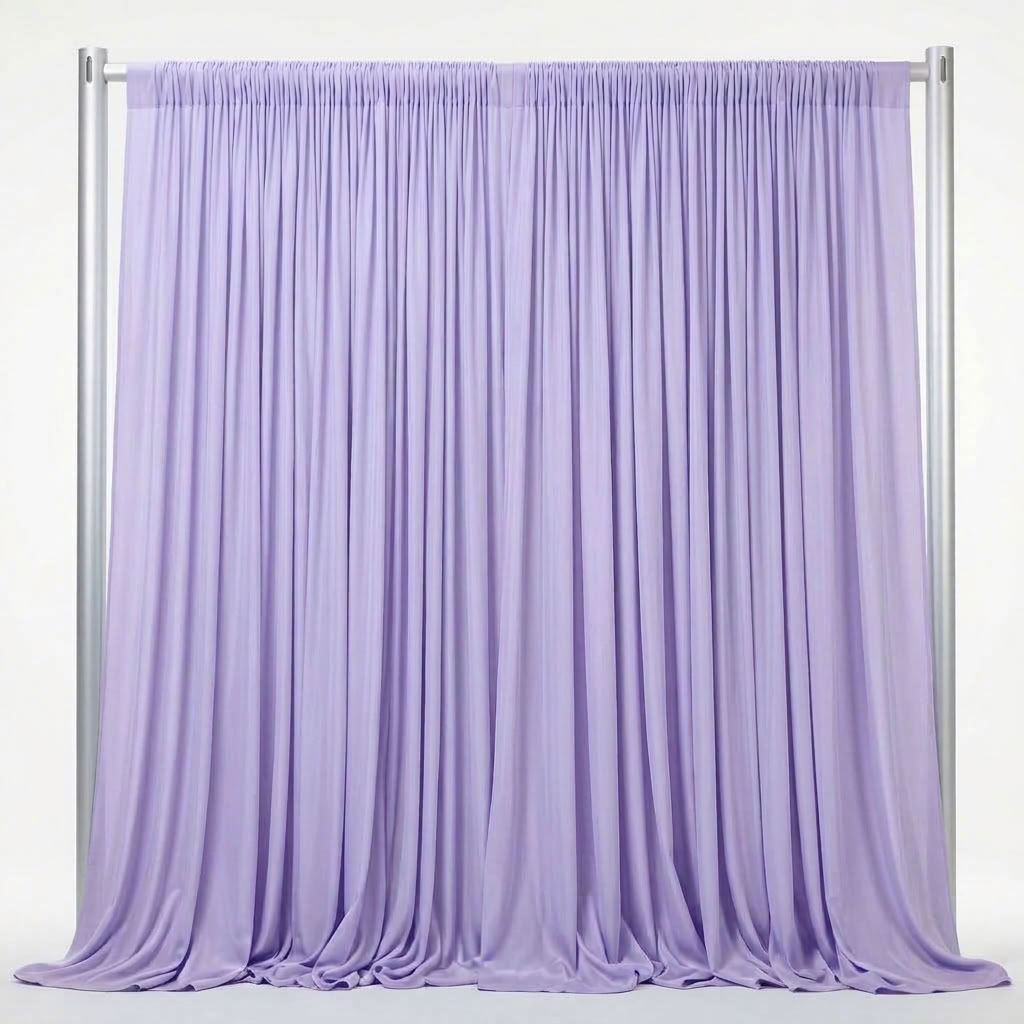 Interlock (Stretch) Drapery Panel in Lilac 1172 - fabric view 1