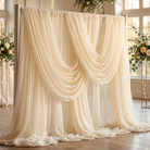Chiffon Drapery Panel in Ivory 1112 - drapery view 5