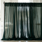 Chiffon Drapery Panel in H/Green 1235 - drapery view 3
