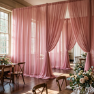 Chiffon Drapery Panel in D/Rose 1161 - drapery view 4