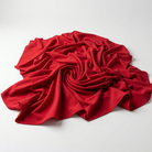 Interlock (Stretch) Wholesale Fabric in Red 1190 - piled fabric view