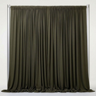 Interlock (Stretch) Drapery Panel in Olive/D 8335 - fabric view 2